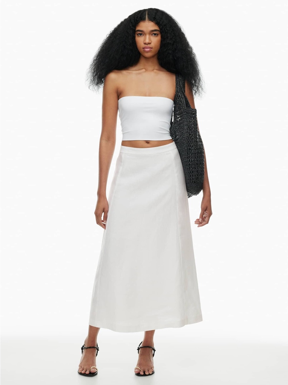 Wilfred Aritzia Crawford Linen Skirt Ashen Size 6